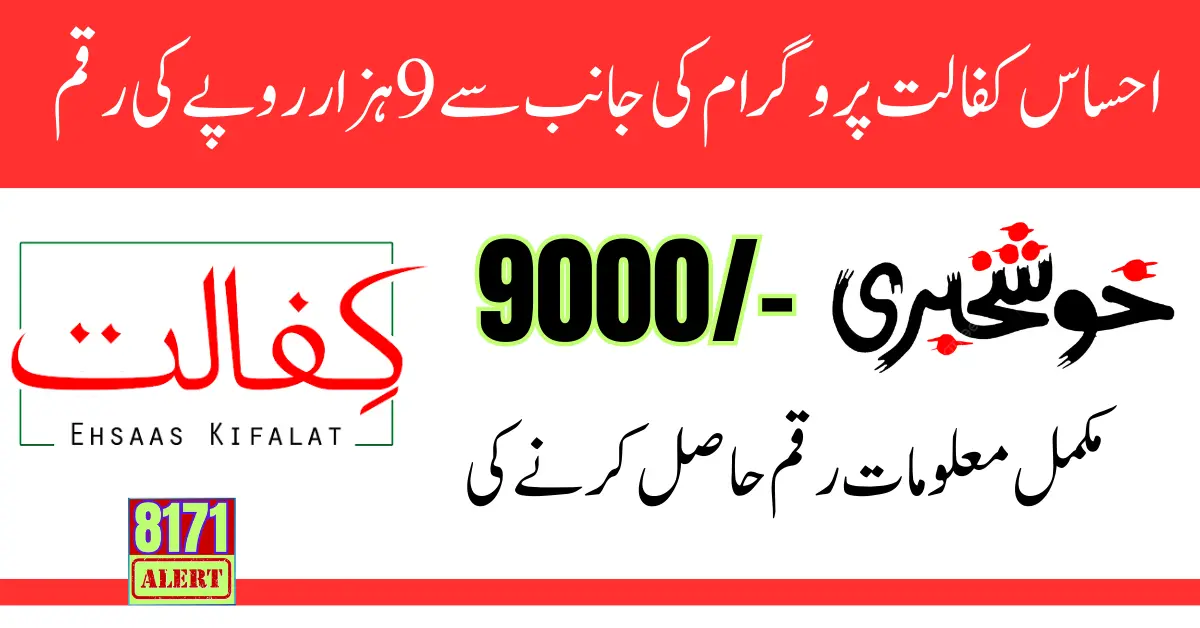 Ehsaas Kafalat Program 9000 Check Online Easy Method New