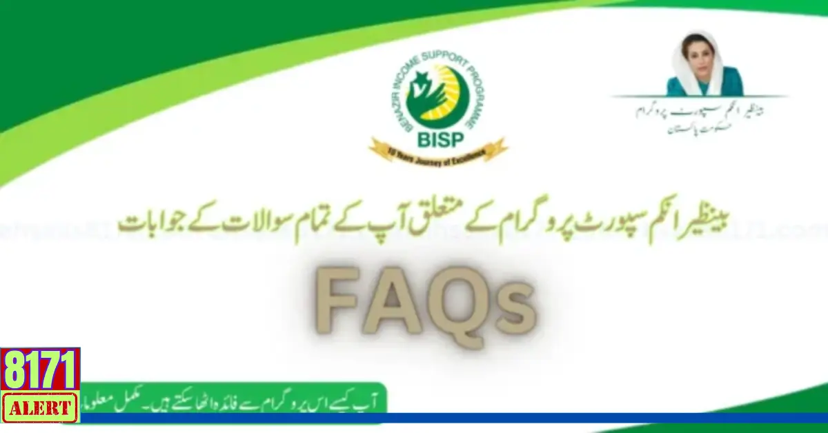 Benazir Income Support Program BISP Updated FAQs 2024