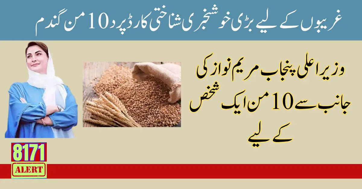 10 Maunds of Wheat for One Person from Maryam Nawaz