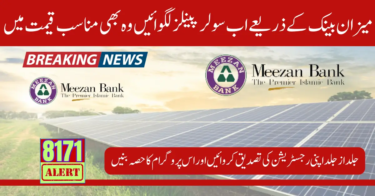 Affordable Solar Energy: Meezan Bank's Financing Options for Every Home