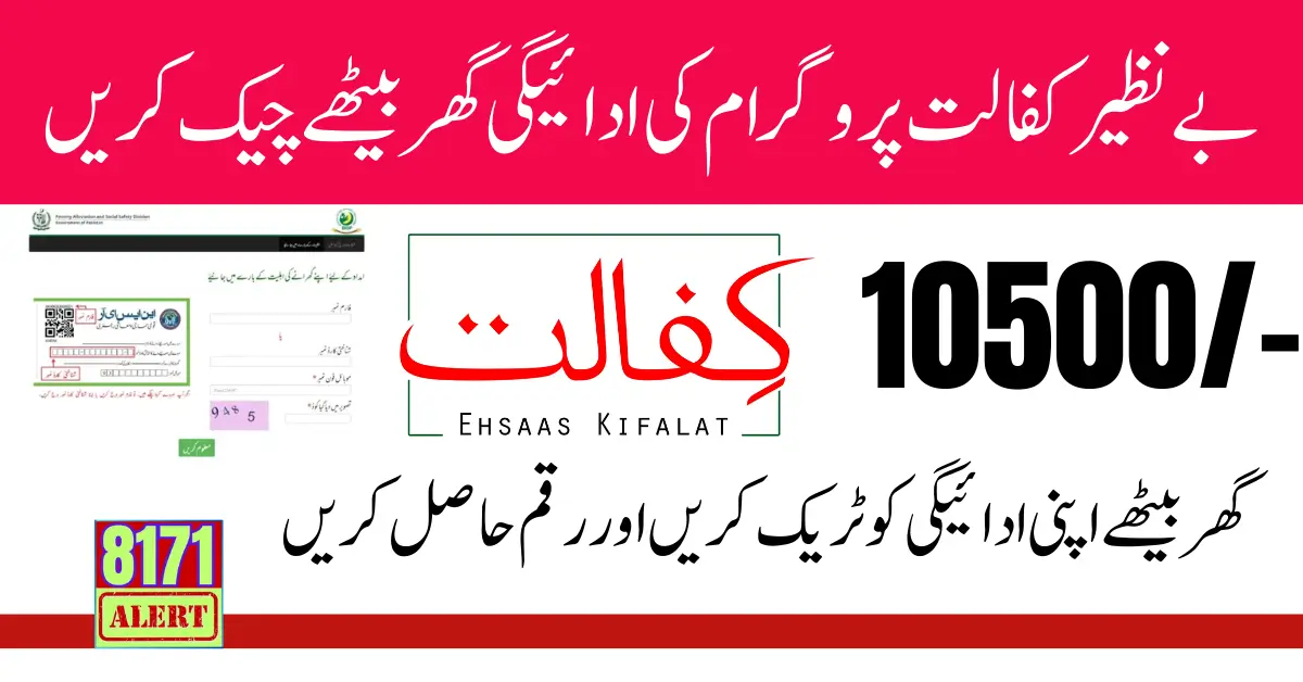 Benazir Kafalat Payment Check By ID Card New Update 2024