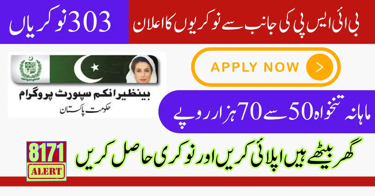 BISP Jobs 2024 for Naib Qasid Chokidar, and Drivers Know How To Apply