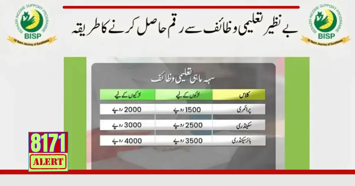 Benazir Taleemi Wazaif Latest Update About Registration And Payment 2024