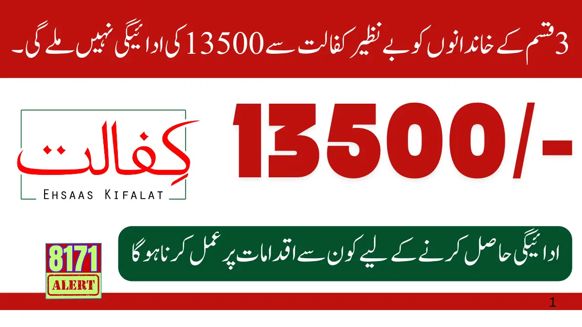 3 Types Of Families Will Not Get Payment 13500 From Benazir Kafalat From January 2024